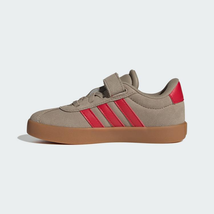 adidas adidas VL Court 3.0 Schuh Sneaker Kinder - Blanch Cargo / Pure Ruby / Gold Metallic - 5 | SportScheck