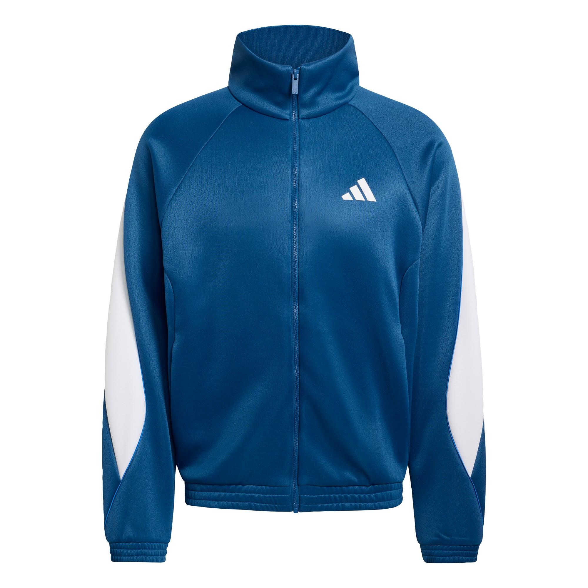 adidas Stadium Trainingsjacke Trainingsanzug Herren - Dusky Petrol / White / Ray Blue