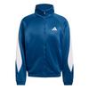 adidas Stadium Trainingsjacke Trainingsanzug Herren - Dusky Petrol / White / Ray Blue