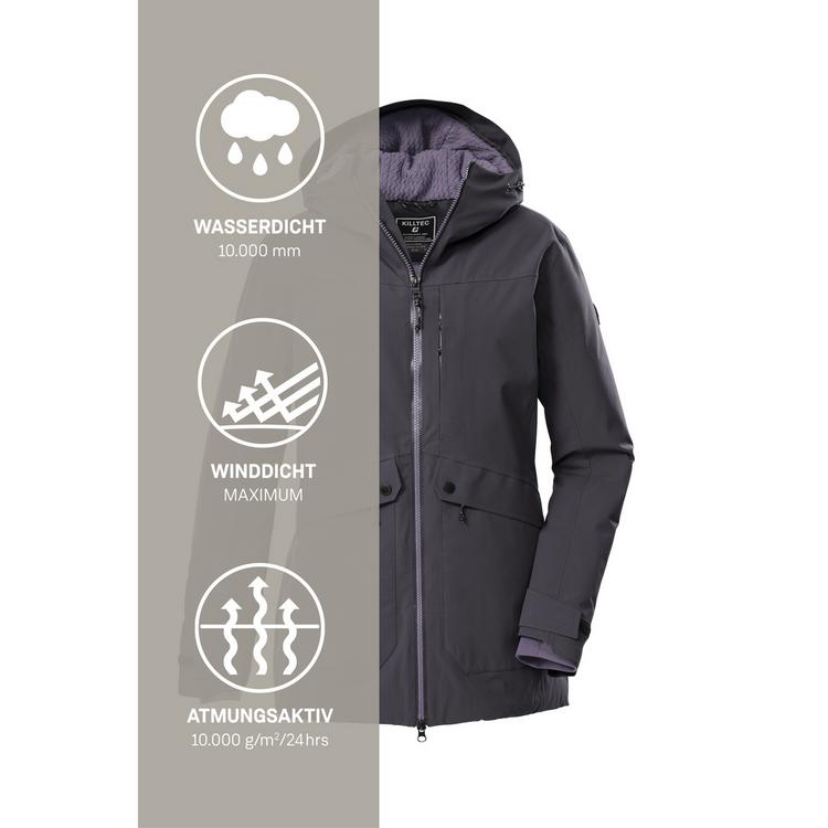 KILLTEC KILLTEC KOW 16 WMN PRK Funktionsmantel Damen - Silber0919 - 5 | SportScheck