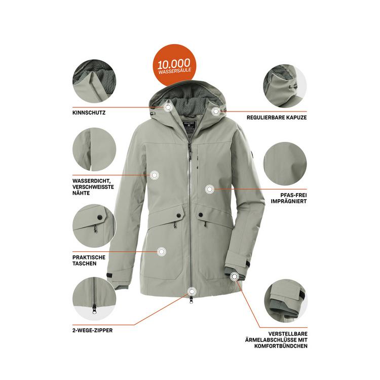 KILLTEC KILLTEC KOW 16 WMN PRK Funktionsmantel Damen - Gr&uuml;n2046 - 4 | SportScheck