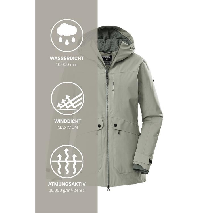 KILLTEC KILLTEC KOW 16 WMN PRK Funktionsmantel Damen - Gr&uuml;n2046 - 5 | SportScheck