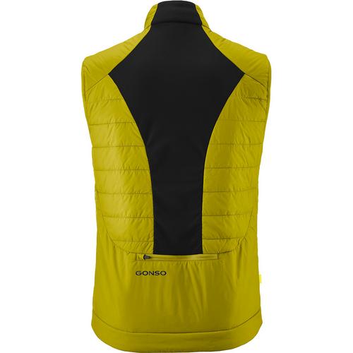 Rückansicht von Gonso Taccone Outdoorweste Herren Gelb7014