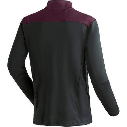 Rückansicht von Maier Sports Felian Langarmshirt Herren Schwarz01101