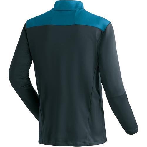 Rückansicht von Maier Sports Felian Langarmshirt Herren Steingrau0741