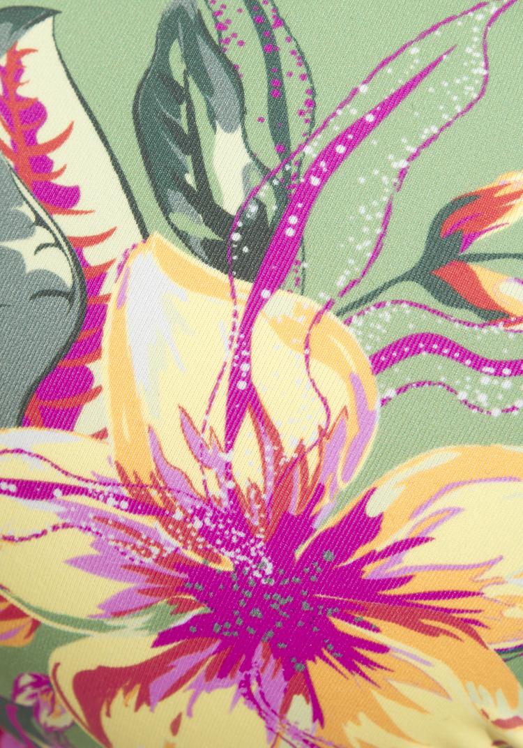 Lascana Lascana Push-Up-Bikini-Top Bikini Oberteil Damen - salbei-pink bedruckt - 1 | SportScheck