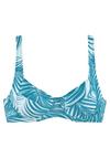 LASCANA Active B&uuml;gel-Bikini-Top Bikini Oberteil Damen - petrol-bedruckt