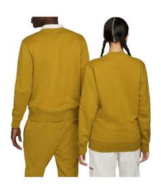 Rückansicht von Nike Club Sweatshirt Sweatshirt Herren braunrot