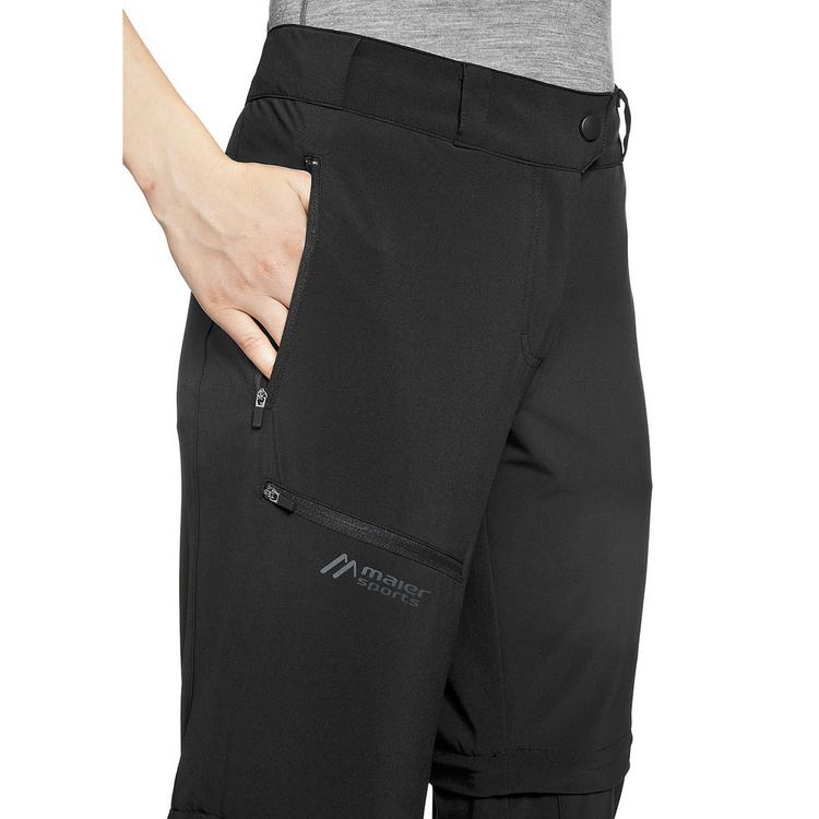 Maier Sports Maier Sports Latit Zip Trekkinghose Damen - Schwarz - 4 | SportScheck