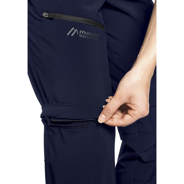 Maier Sports Maier Sports Latit Zip Trekkinghose Damen - Marine - 3 | SportScheck