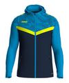 JAKO Iconic Kapuzenjacke Trainingsjacke - blaugelb