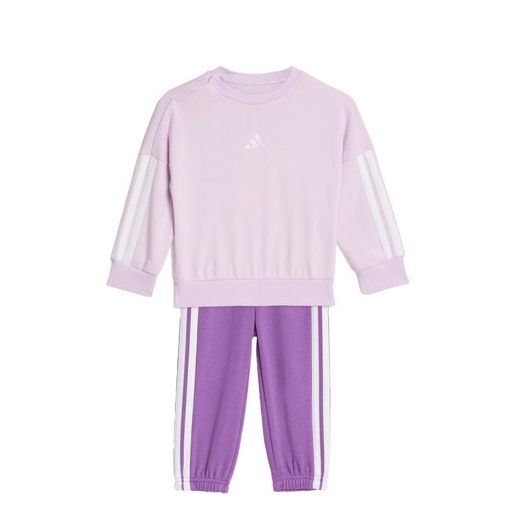 adidas adidas Essentials Kids Jogginganzug Trainingsanzug Kinder - Ice Lavender / White - 0 | SportScheck