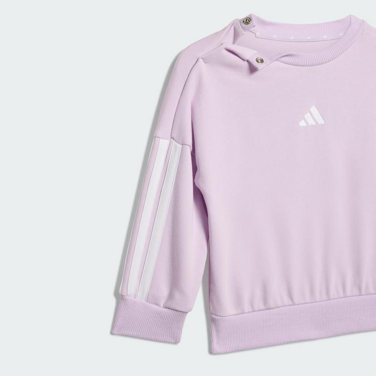 adidas adidas Essentials Kids Jogginganzug Trainingsanzug Kinder - Ice Lavender / White - 0 | SportScheck
