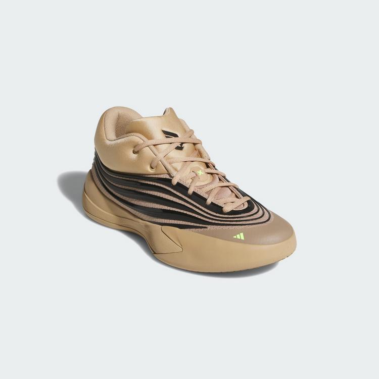 adidas adidas Dame X Schuh Basketballschuhe - Warm Sandstone / Core Black / Lucid Lemon - 3 | SportScheck