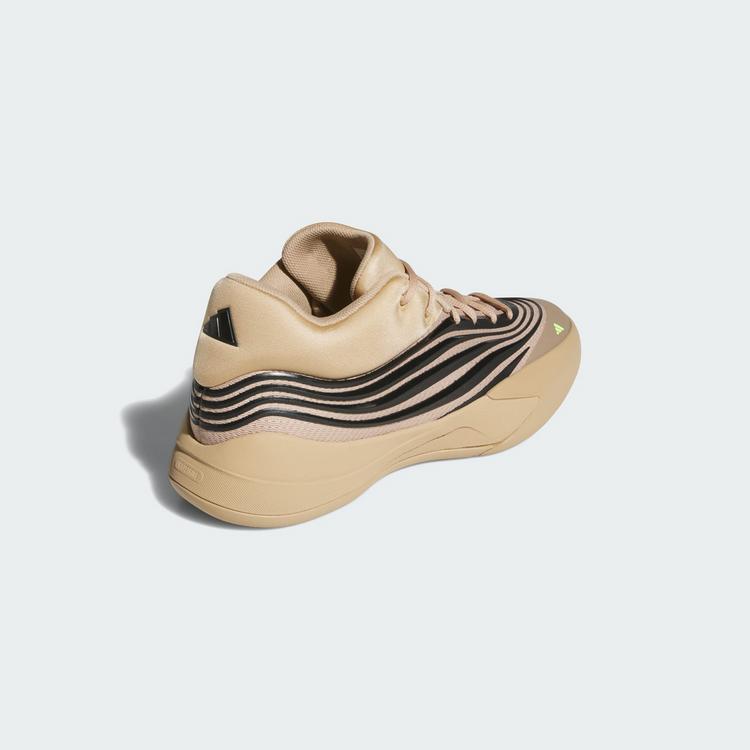 adidas adidas Dame X Schuh Basketballschuhe - Warm Sandstone / Core Black / Lucid Lemon - 4 | SportScheck