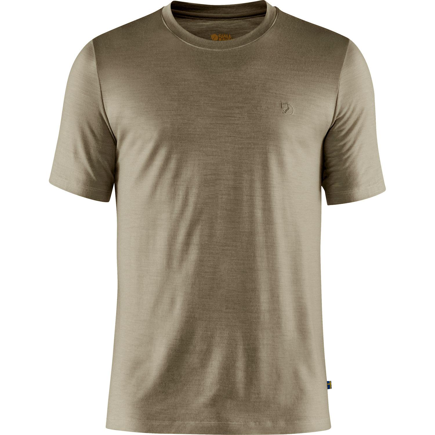 FJ&Auml;LLR&Auml;VEN Abisko Wool T-Shirt Herren - Oliv