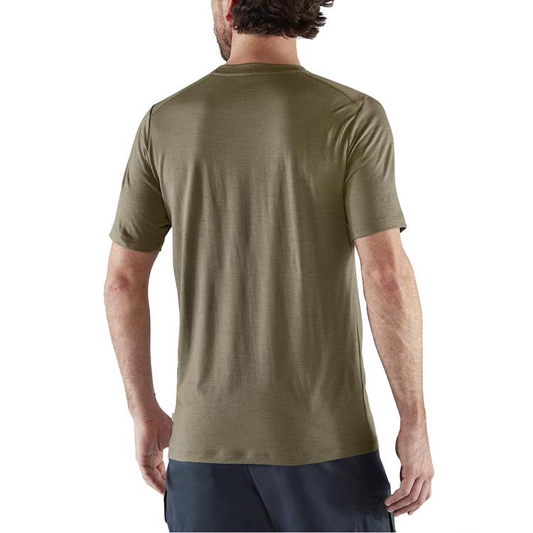 FJ&Auml;LLR&Auml;VEN FJ&Auml;LLR&Auml;VEN Abisko Wool T-Shirt Herren - Oliv - 1 | SportScheck