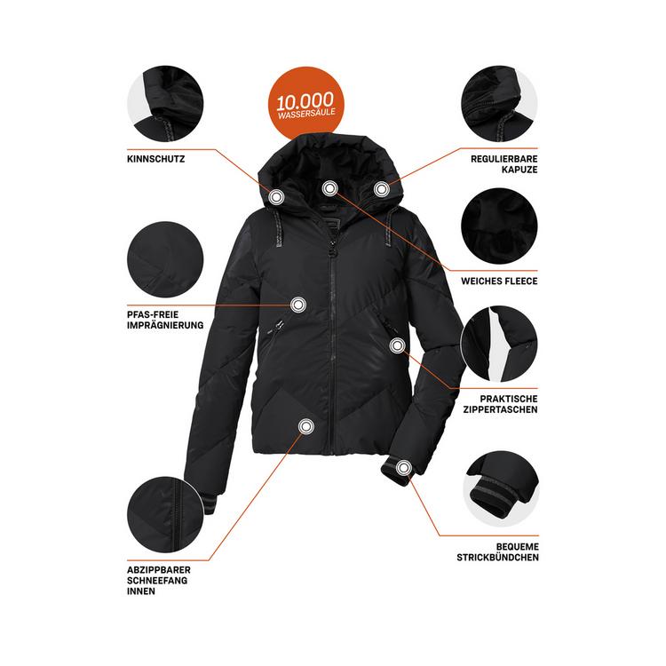 KILLTEC KILLTEC KSW 113 WMN SKI QLTD JCKT Skijacke Damen - Schwarz0110 - 3 | SportScheck