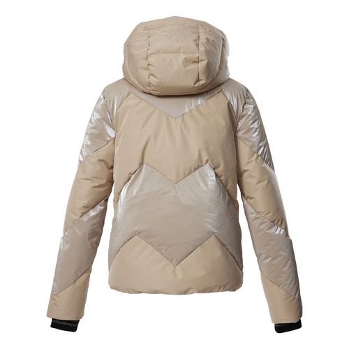 Rückansicht von KILLTEC KSW 113 WMN SKI QLTD JCKT Skijacke Damen Beige8025