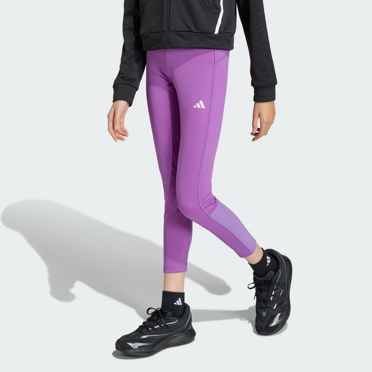 adidas adidas TECHFIT Kids 7/8-Leggings Tights Kinder - Active Purple / White - 0 | SportScheck