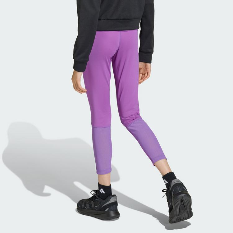 adidas adidas TECHFIT Kids 7/8-Leggings Tights Kinder - Active Purple / White - 1 | SportScheck
