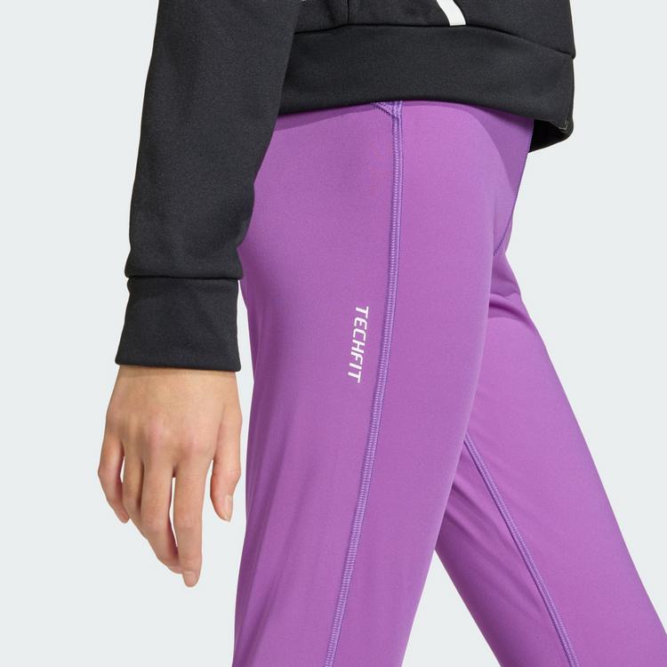 adidas adidas TECHFIT Kids 7/8-Leggings Tights Kinder - Active Purple / White - 1 | SportScheck