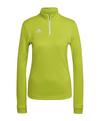 adidas Entrada 22 HalfZip Sweatshirt Damen Funktionssweatshirt Damen - gruenweiss