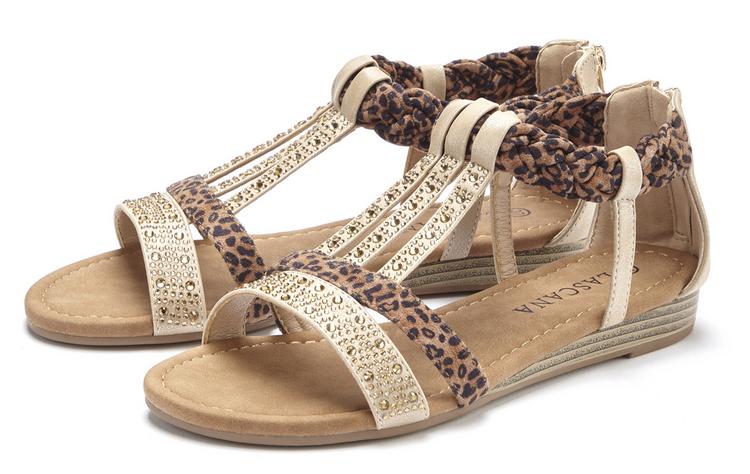 Lascana Lascana Sandale Sandalen Damen - beige - braun - 1 | SportScheck
