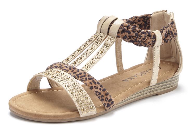 Lascana Lascana Sandale Sandalen Damen - beige - braun - 6 | SportScheck