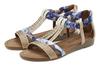 Lascana Sandale Sandalen Damen - beige - blau