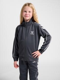 Rückansicht von hummel hmlTRACK TRACKSUIT Trainingsanzug Kinder EBONY