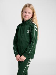 Rückansicht von hummel hmlTRACK TRACKSUIT Trainingsanzug Kinder DARK GREEN