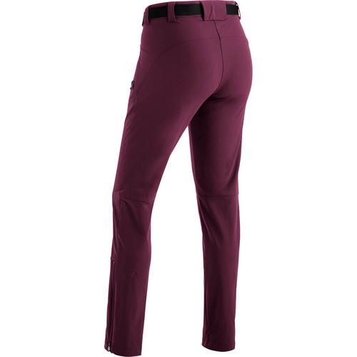Rückansicht von Maier Sports Lana slim Wanderhose Damen Pflaume
