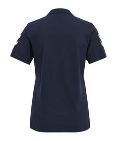Rückansicht von hummel hmlGO Cotton Poloshirt Damen  F7026 Poloshirt Damen blau