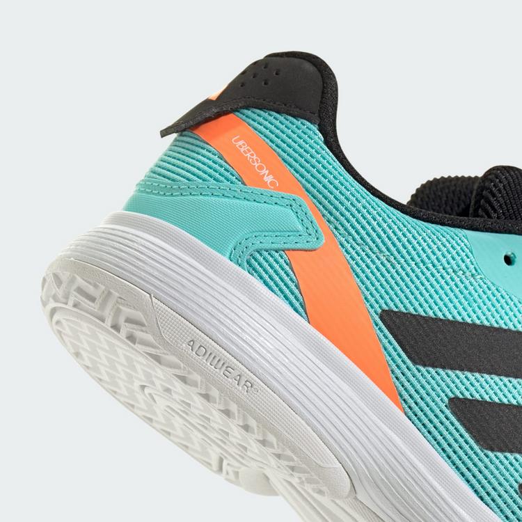adidas adidas Ubersonic Kids Tennisschuh Tennisschuhe Kinder - Flash Aqua / Core Black / Lucid Orange - 7 | SportScheck