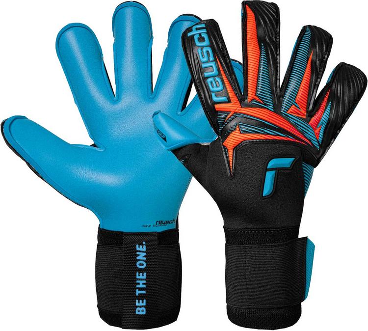 Reusch Reusch Attrakt Aqua Evolution Torwarthandschuhe - 7126 blck/shock orng/aqua blu - 0 | SportScheck