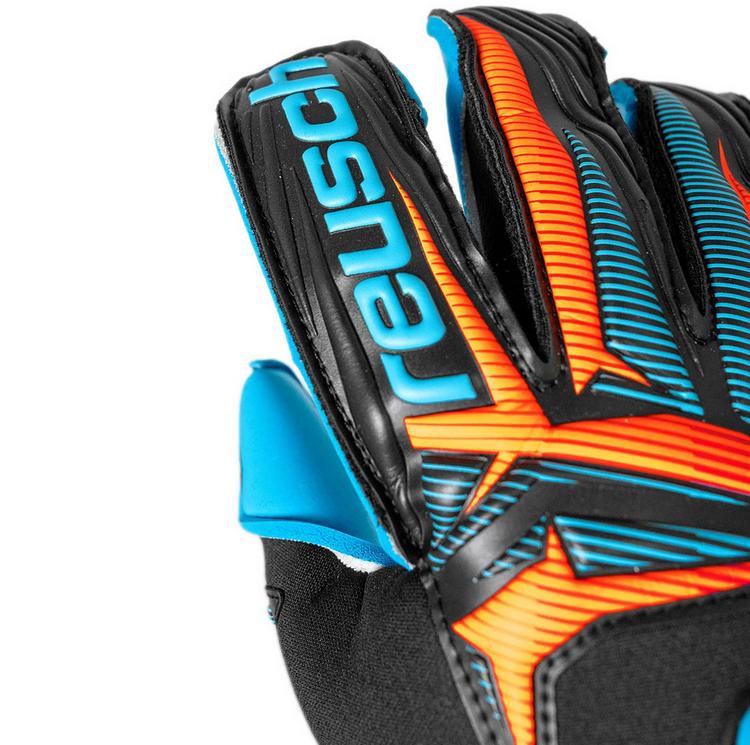 Reusch Reusch Attrakt Aqua Evolution Torwarthandschuhe - 7126 blck/shock orng/aqua blu - 3 | SportScheck