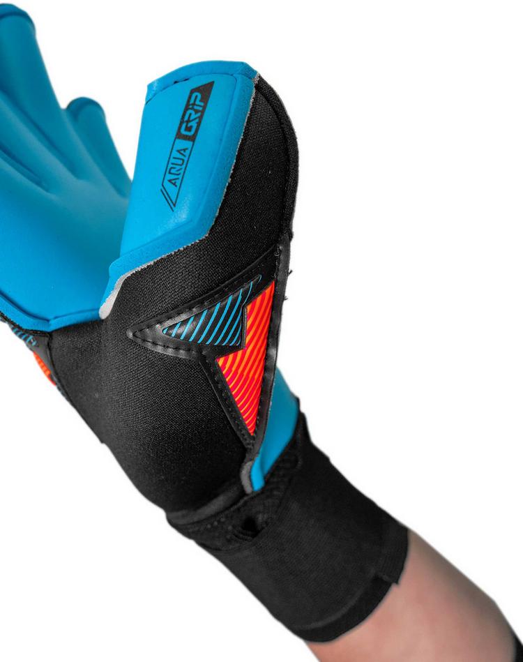 Reusch Reusch Attrakt Aqua Evolution Torwarthandschuhe - 7126 blck/shock orng/aqua blu - 4 | SportScheck