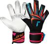 Reusch Attrakt Advance Evolution Glueprint Torwarthandschuhe - 7090 blck/aqua blu/shock orng