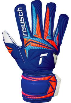 Rückansicht von Reusch Attrakt Advance Junior Torwarthandschuhe 4126 sharp blu/wht/shock orng