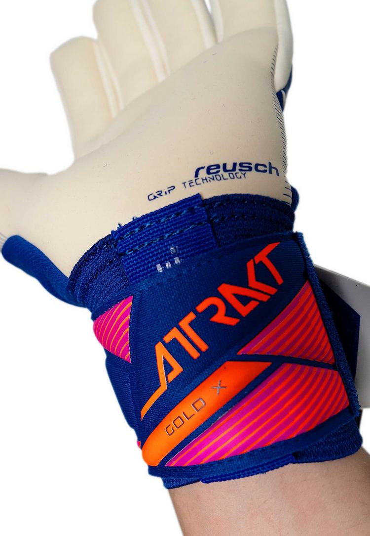 Reusch Reusch Attrakt Gold X NC Torwarthandschuhe - 4126 sharp blu/wht/shock orng - 5 | SportScheck