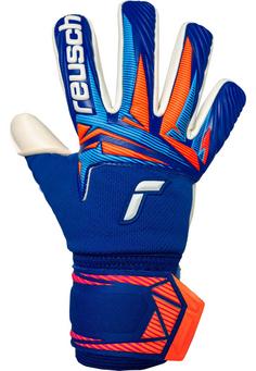 Rückansicht von Reusch Attrakt Gold X NC Junior Profi Torwarthandschuhe 4126 sharp blu/wht/shock orng