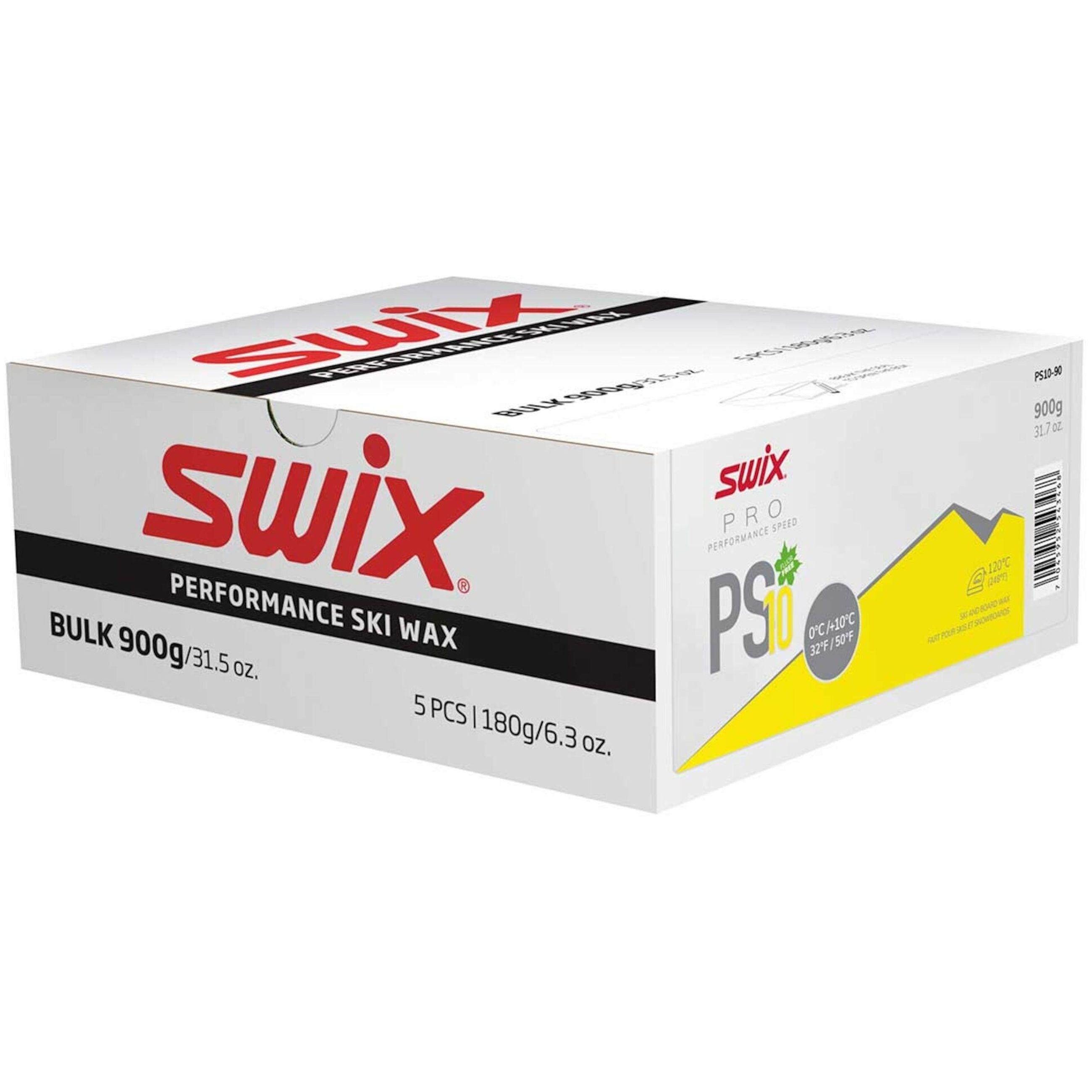 SWIX PS5 Turquoise, -10&deg;C/-18&deg;C Wachs - PS10 Yellow 0&deg;C-+10&deg;C, 900g