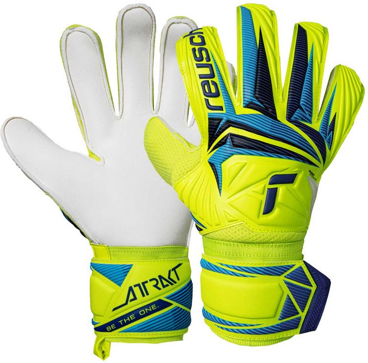 Reusch Reusch Attrakt Solid Torwarthandschuhe - 2005 safe yellw/sharp blue - 0 | SportScheck