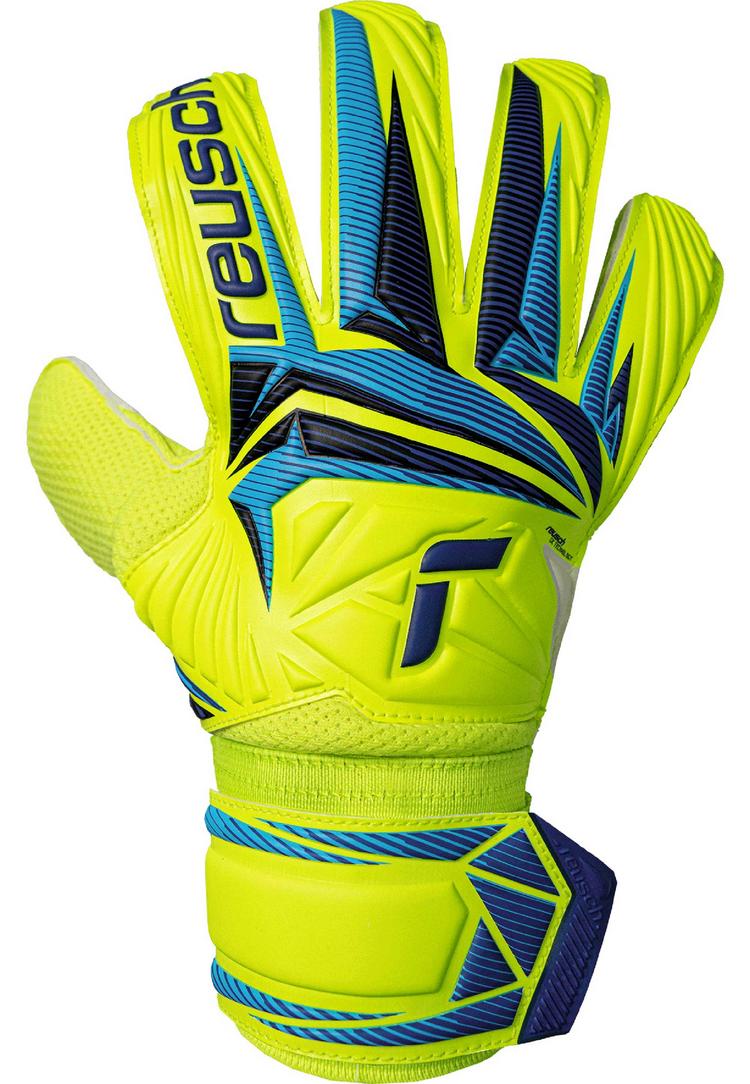 Reusch Reusch Attrakt Solid Torwarthandschuhe - 2005 safe yellw/sharp blue - 0 | SportScheck