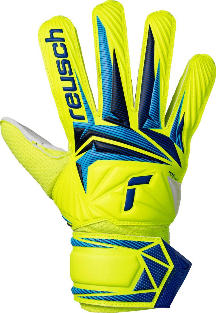 Reusch Reusch Attrakt Solid Junior Torwarthandschuhe - 2005 safe yellw/sharp blue - 0 | SportScheck