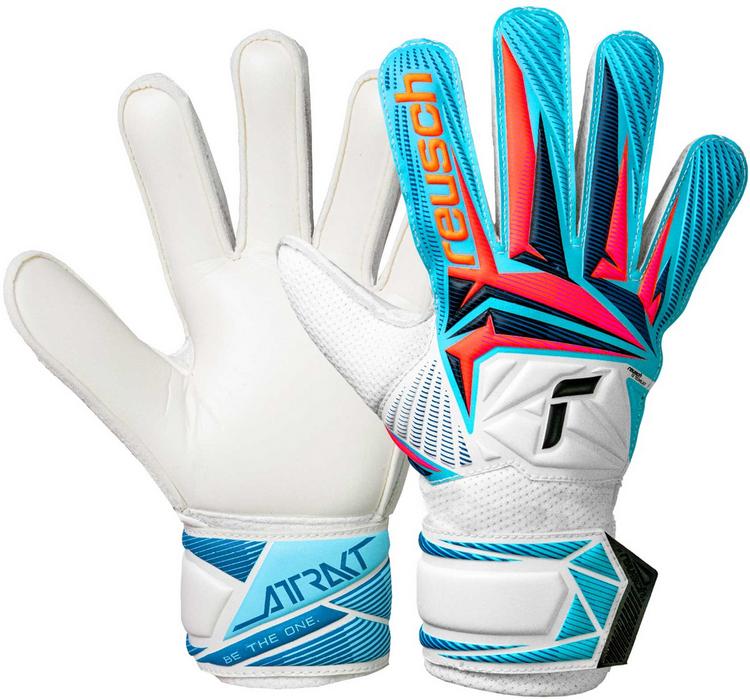 Reusch Reusch Attrakt Solid Junior Torwarthandschuhe - 1080 white/light blue - 0 | SportScheck