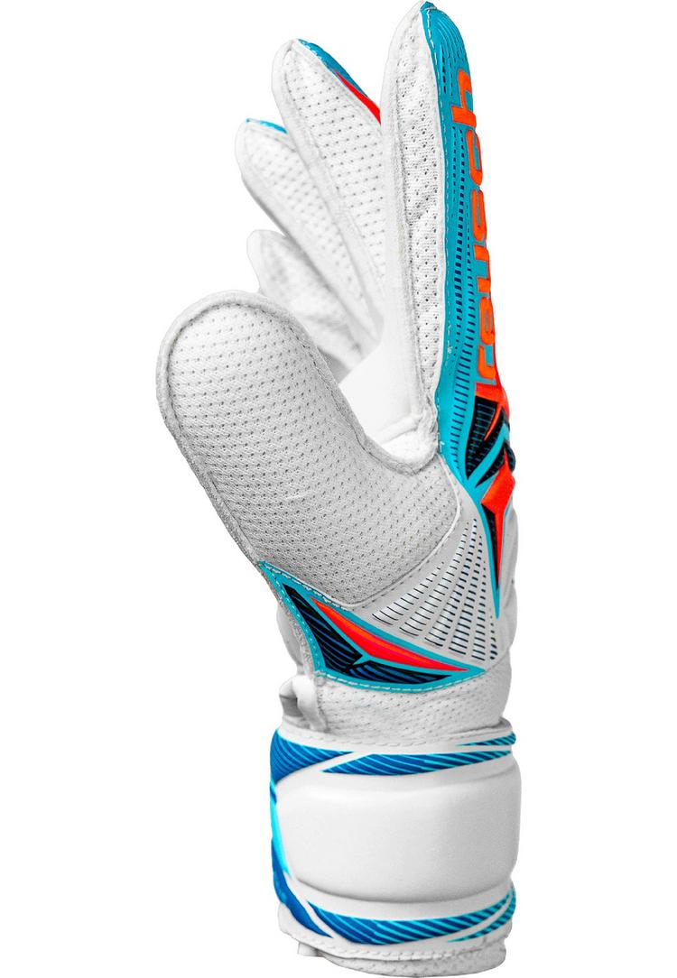 Reusch Reusch Attrakt Solid Junior Torwarthandschuhe - 1080 white/light blue - 0 | SportScheck