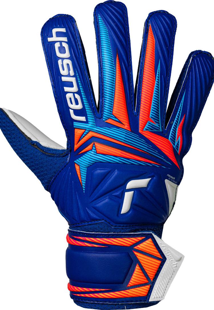 Reusch Reusch Attrakt Solid Junior Torwarthandschuhe - 4126 sharp blu/wht/shock orng - 0 | SportScheck