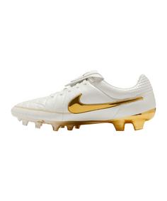 Rückansicht von Nike Tiempo Legend FG Touch of  Wei&szlig; Fu&szlig;ballschuhe Herren weissgold